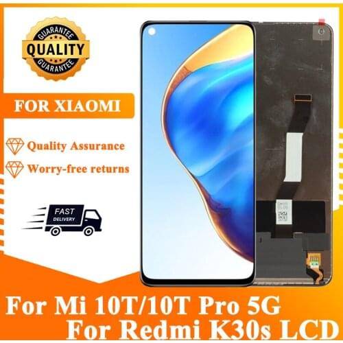 Original 6.67'' LCD Replacement For Xiaomi Redmi K30s Touch Screen Display Digitizer Assembly For Xiaomi Mi 10T 5G Mi 10T Pro 5G
