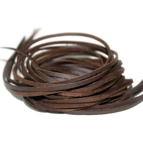 High Quality Approx 3mm 1m/lot Flat Faux Suede Korean Velvet Single-sided Complex Leather Cord DIY For Bracelet Braided Craft