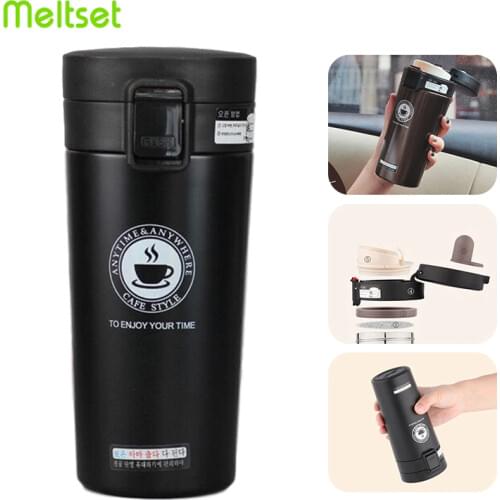 Portable Travel Coffee Mug 304 Stainless Steel Thermos Bottle Cups Vacuum Thermos Flask for Tea Coffe Mug Thermocups