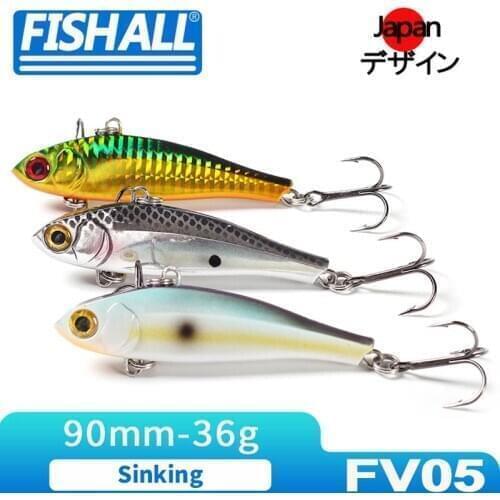 Fishall Heavy Sinking Vibration Fishing Lure 90mm 36g Hard Plastic Wobbler Bait For Bass Pike