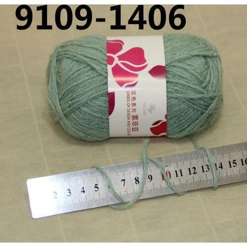 SALE 10 BallsX50g 4ply Mohair Ribbing Wool Hand Yarn Knitting Soft 9109-1406