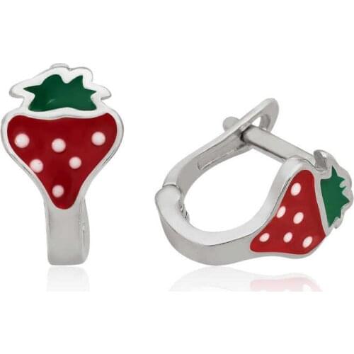 Silverlina Silver Strawberry Child Tag