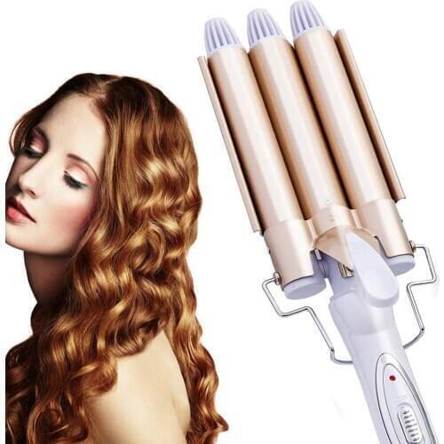 High Quality Professional Hair Tools Curling Iron Ceramic Triple Barrel Hair Curler Hair Styler Hair Waver Styling Tools Curling