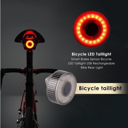 Bicycle Taillight Bike LED Tail Rear Light IPX5 MTB Road Bike Helmet Outdoor Backpack Lamp USB Charging Cycling Accessories