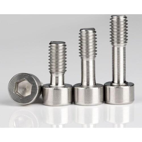 304 Stainless Steel Hexagon Socket Short Head Anti-loosening Screw Loose Screw Bolt M3 M4 M5 M6 M8 M10