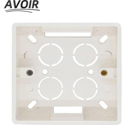 Avoir External Mounting Box 81mm * 81mm * 31mm White Surface Installation Box Junction Box Plug Surface Wall Wire Box For EU UK