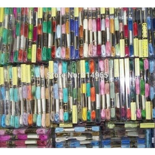 Choose Your Needed Colors Cotton Cross Stitch Thread Floss Yarn Total 447X10=4470 pieces 8.7Yard/pcs 6strands