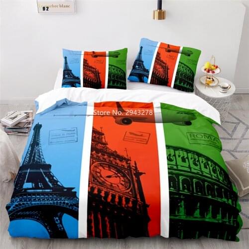 Yellow Umbrella Oil Painting Pattern Fashion Duvet Bed Cover Pillowcase Bedding Adult Children Bedroom Decoration Home Textile