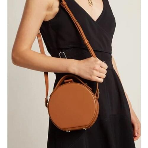 Womens New Fashion Unique Concise Elegant All-match Circular Bag Handbag Shoulder Bag Crossbody Bag Office Daily