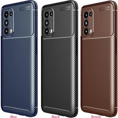 100pcs/lot For OPPO Reno 5 5G Anti-Scratch Carbon Fiber Rugged Armor Case For OPPO Reno 5 Pro 5G