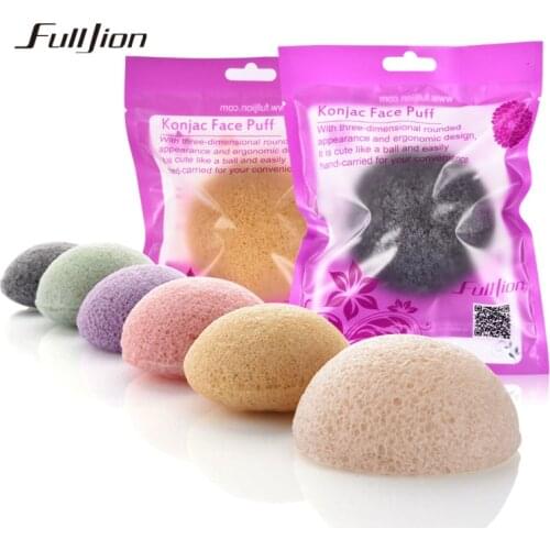 3 Colors Cosmetic Puff Portable Skin Deap Washing Massage Round Shape Sponge Face Cleaning Scrub Wash Flutter Skin Care Tools