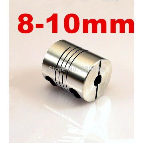 3pcs/lot 8*10mm Flexible Shaft Coupler 8mm x10mm Flexible Coupling 8 to 10mm Stepper Motor Coupler D25 L30 8x10mm cnc parts