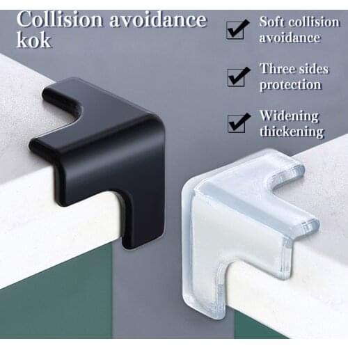 4PCS baby flat three-dimensional soft silicone baby safety table corner protection table table corner anti-collision child safet