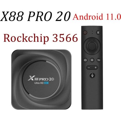 5PCS X88 Pro 20 Android 11.0 TV BOX RK3566 Quad-Core 8GB DDR4 64GB/4GB 32GB LAN 1000M 2.4G/5G Dual Wifi BT4.0 4K HD Media player