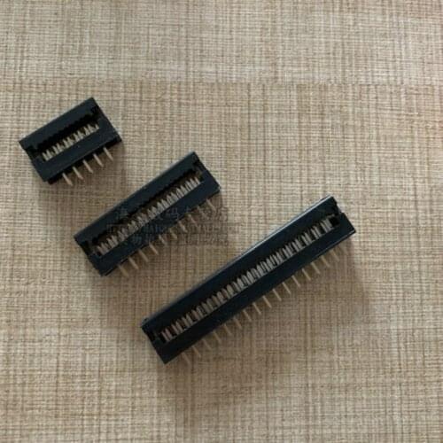 50PCs 2.54mm FD Connector 2x3p/4p/8p/10p/12p/14p/16p/18p/20p/24p-50p For 1.27mm Flat Cable