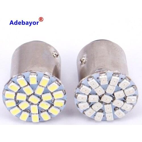 500 X 22 SMD 22 3014 led 1157 BAY15D P21/4W P21/5W 7528 1206 auto Car turn signal lamp Brake tail parking Light super bright