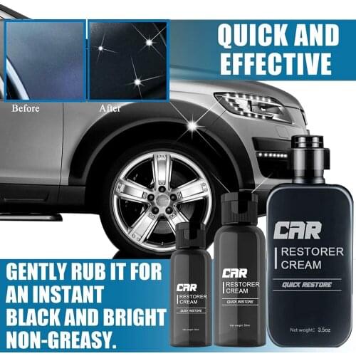 Car Plastic Parts Retreading Agent Auto Interior Restorer Cream Polish Wax Plastic Leather Retreading Agent Car Maintenance Care