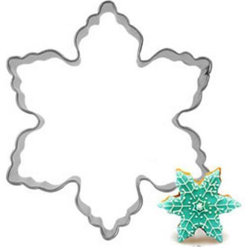 Free Shipping Christmas Snowflake Stainless Steel Cookies Molds Mousse Ring Fruit Cutters DIY Baking & Pastry Tools A210