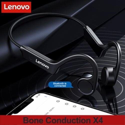 Lenovo X4 Wireless Headset Neckband Headphone Bone Conduction Bluetooth Earphone Sport Handset Portable Outdoor IPX5 Waterproof
