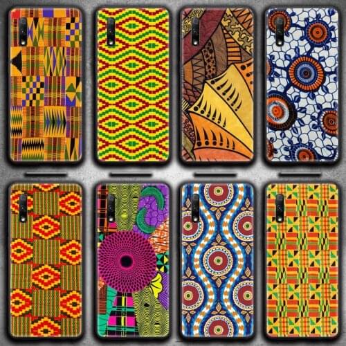 African style fabric print Printing Phone Case for Huawei Honor 30 20 10 9 8 8x 8c v30 Lite view 7A pro
