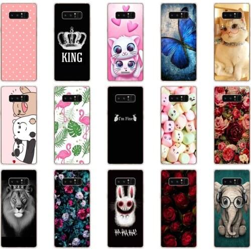 Flower Emboss Case For Samsung Galaxy Note 8 Case Soft TPU