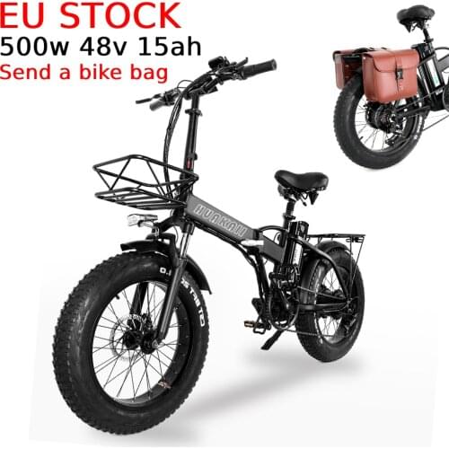 Electric Bicycle 20 Inch 48V 15ah Lithium Battery Folding High Quality Mountain Snow Bike Smart Work Ebike