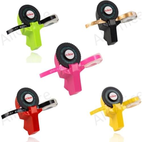 CIDY C101 Tape for Dymo 3D 9mm*3m PVC Embossing Label Compatible 1610 12965 1880 1540 Manual printer for Motex E101 E202 E303