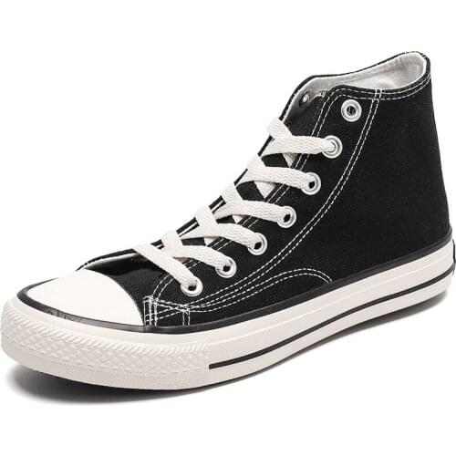 Men Canvas Shoes Fashion Brand Casual Sneakers High Top Women Shoes Students Vulcanize Shoes Flats Male Footwear Unisex