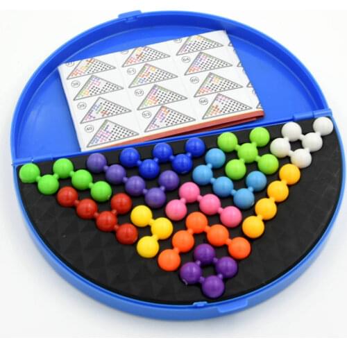 Classic Puzzle Pyramid Plate 174 Challenges IQ Pearl Logical Mind Game Brain Teaser Beads for Children Educational Toys