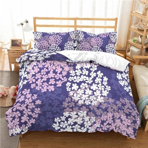 Luxury 3D Flowers Print Home Living Comfortable Duvet Cover Set Pillowcase Bedding Set Queen and King EU/US/AU/UK Size