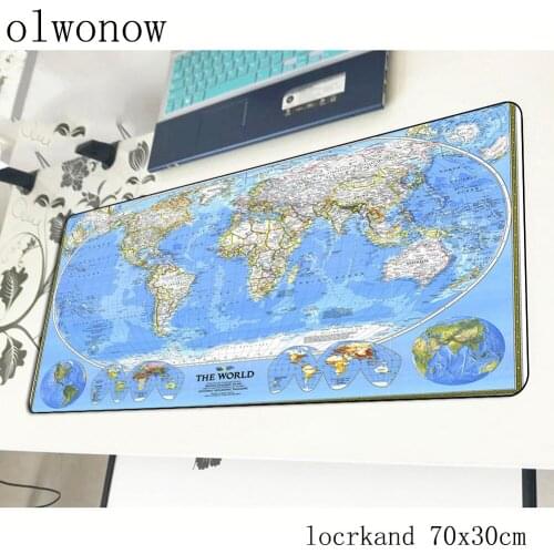 World map mousepad gamer New arrival 700x300x3mm gaming mouse pad anime notebook pc accessories laptop padmouse ergonomic mat