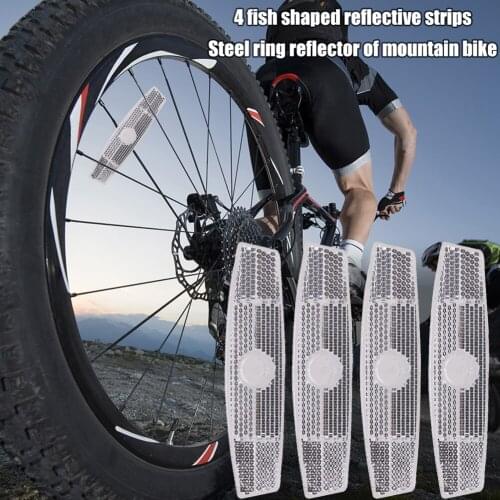 Steel Wire Lamp Warning Tapes Bike Spoke Reflector MTB Bicycle Wheel Rim Reflective Clip Night Cycling Parts
