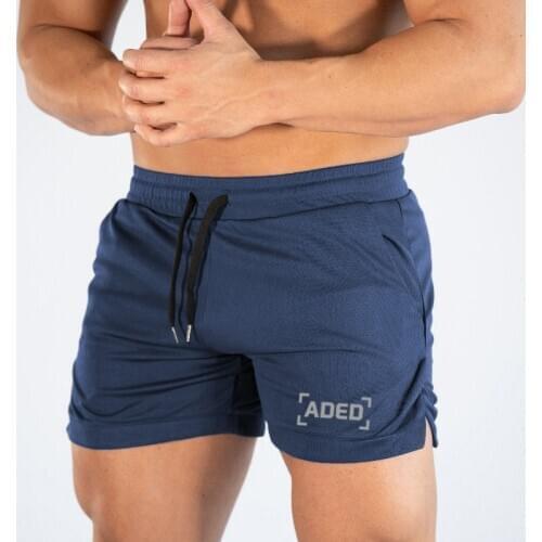 Summer Mens Running Shorts Qucik Dry Gym Sport Shorts Men Mesh Breathable Beach Short Pants GYM Fitness Jogging Shorts Bottoms