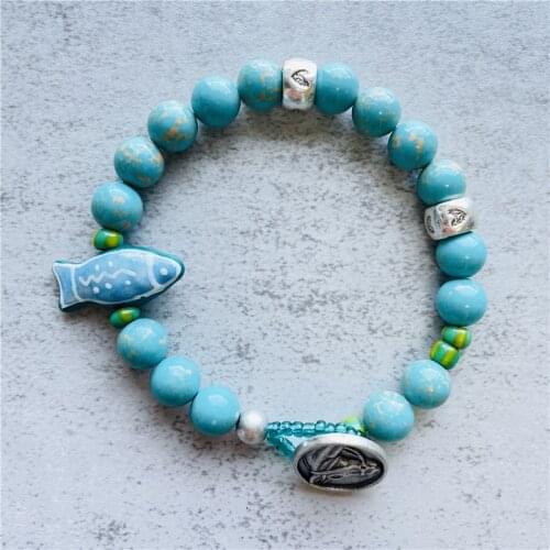 Fashion Mothers Day Gift Love Bracelets Turquoise Jewelry Womens Accessories Wholesale Items