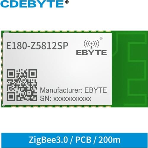 TLSR8258 ZIGBEE 3.0 Module 2.4Ghz Wireless Transceiver Receiver 12dBm 200m CDEBYTE E180-Z5812SP High Performance PCB Stamp Hole