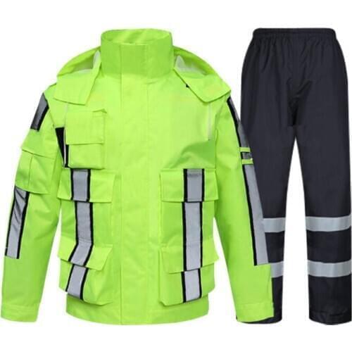 Fashion Sports Raincoat Men Waterproof Raincoat Suit Motorcycle Rain Jacket Poncho M-XXL