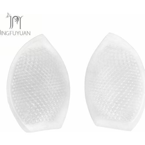 Honeycombed Shape Silicone Bra Pads Swimsuit Female Padding Transparent Bikini Pads Silicone Push Up Bra Insert Padding