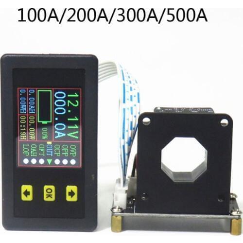 New VAC9010H Hall Coulombmeter DC90V Voltmeter Ammeter LCD Two-Way Current Voltage