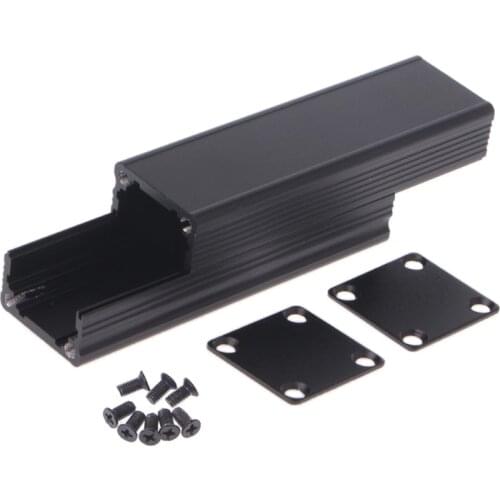 New DIY Extruded Electronic Project Aluminum Enclosure Case Black 80x25x25mm Drop Ship