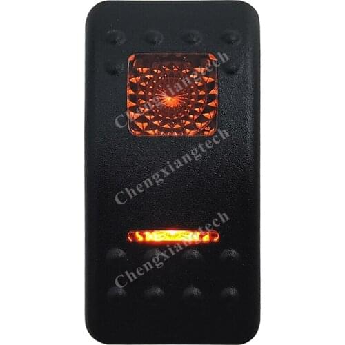 Orange Led Car Boat Caravan Momentary on off Rocker Switch 5 Pin 12v 24v SPST Waterproof
