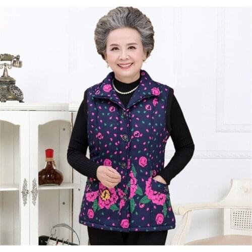 Autumn Winter Thicken Flocking Warm Waistcoat Sleeveless Coats Female Vest Parkas Women Cotton Jacket