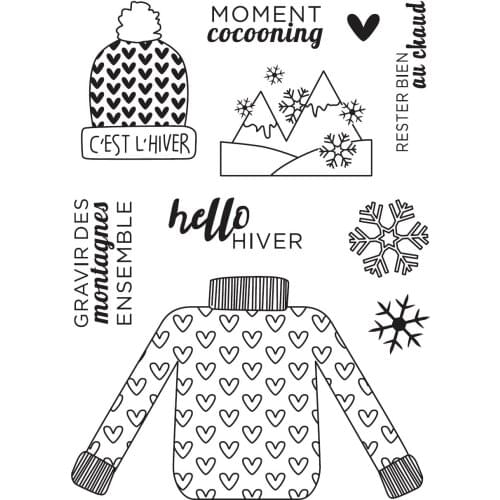 Sweater Clear Silicone Stamp Seal for DIY scrapbooking photo album Decorative clear stamps C653