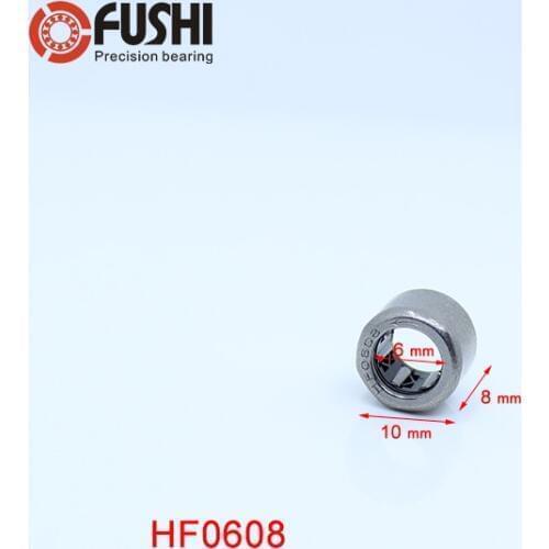 HF0608 Bearing 6*10*8 mm ( 10 PCS ) Drawn Cup Needle Roller Clutch HF061008 Needle Bearing