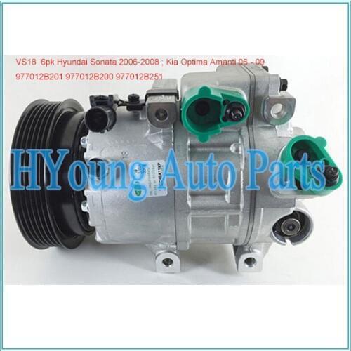 Factory direct sale VS18 air con Compressor for Hyundai Sonata/Kia Optima 977012B201 977012B200 977012B251 CO 10916C