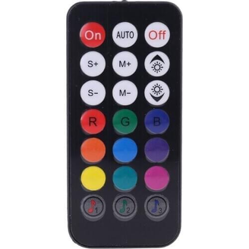 Adjustable Music Computer PC RGB Cooling Fan Controller Control Panel for CPU+IR Remote Control Heat Sink Accessories M2EC