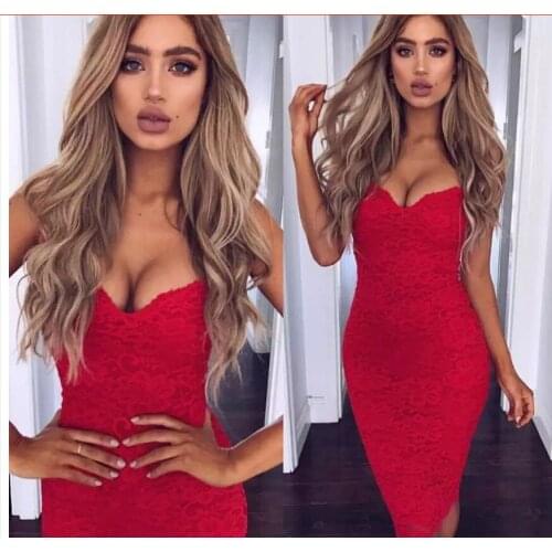 Sexy nightclub strapless lace slim pencil dress 1pcs/lot