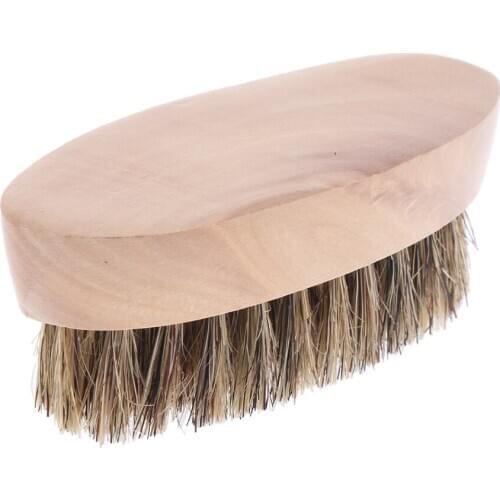 Beard Brush for Men - 100% Premium Boar Bristles, Wood Handle - Easily Tame and Soften Your Facial Hair