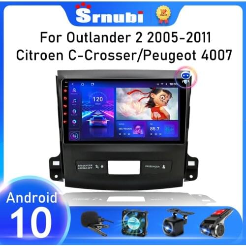 9" 2 Din Android 10.0 Car Radio For Mitsubishi Outlander Xl 2 CW0W 2005-2012 Navigation GPS Multimedia Video Player 4G+64G RDS