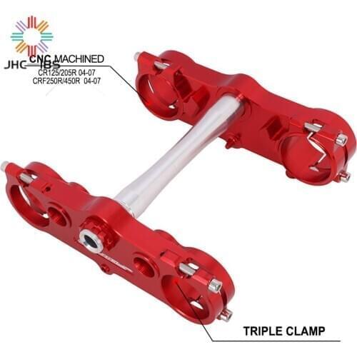 Motorcycle Triple Tree Clamps Steering Stem For HONDA CR125R CR250R CRF250R CRF450R CR CRF 125R 250R 450R 2004 2005 2006 2007