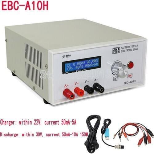 EBC-A10H Multifunction Electronic Load Tester 0-30V12V Battery Capacity Power Bank and DC Power Supply Test 10A 150W